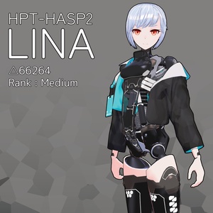 VRChat想定3Dモデル「HPT-HASP2 "LINA"」