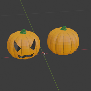 【無料】【3Dモデル】ハロウィンのかぼちゃ