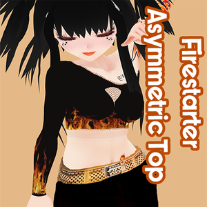 VRoid - Firestarter Asymmetric Top / Shirt 