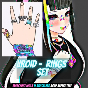 VRoid Jewelry Accessories - Rings Set
