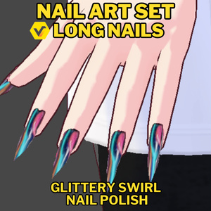VRoid Long Nails 4 Pack | Halloween Nail Polish | Unas Largas