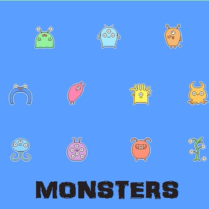 へんてこモンスター素材セットmini