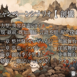 【CoCシナリオ】神憑りどもの百鬼夜行【4PL秘匿】 SPLL:E108357 - こそあど古書店 - BOOTH