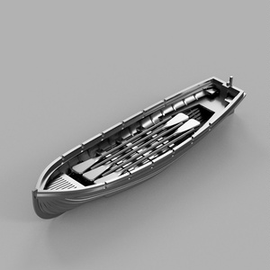 【STLデータ】1/350　日本海軍 9ｍカッター　IJN 9m Cutter