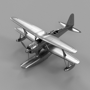 【STLデータ】1/350　F1M2 零式観測機一一型　F1M2 Pete