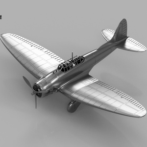 【STLデータ】1/350 D3A1/2 九九式艦上爆撃機11/22型 Type99 Carrier Bomber