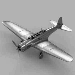 【STLデータ】1/350 B5N2 九七式三号艦上攻撃機 Type97 Torpedo Bomber