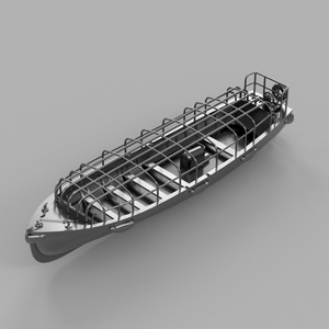 【STLデータ】1/350　日本海軍 12m内火ランチ IJN 12m Motor Launch