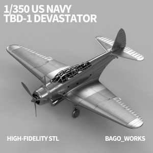 【STLデータ】1/350 TBD-1 デバステーター Devastator