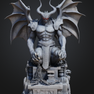 魔王石像