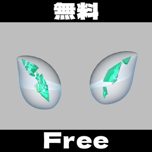 【無料】氷水のアクティ_Hair_acc【Phys Bone 付】
