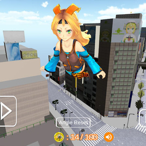 ユニティちゃんのアキバ飛行でコイン集め (Android)