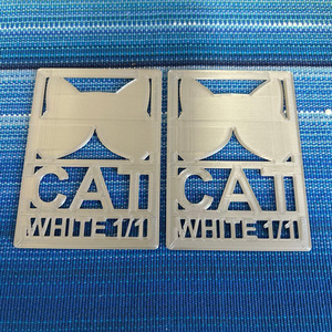 MtG 1/1 白猫トークン（厚さ1mm）【2枚セット】