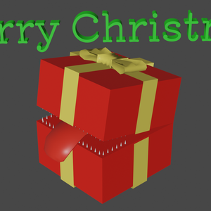 【無料】　VRM　cluster　アバター　3D　クリスマス　ミミック　ローポリ