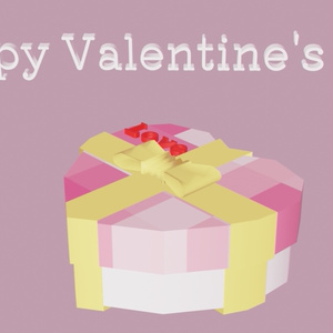 3D Valentine's Day Low Poly Accessories 4 textures