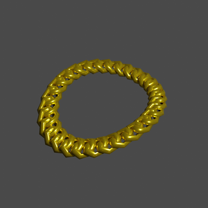 3D　ゴールドネックレス　アクセサリー　金