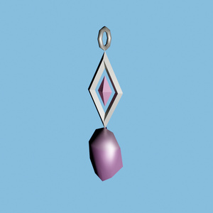 Free 3D wisteria flower earrings earrings accessories small accessories