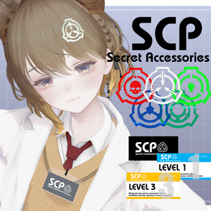 SCP機密指定アクセサリー【ヘアピン＆アクセスカード】