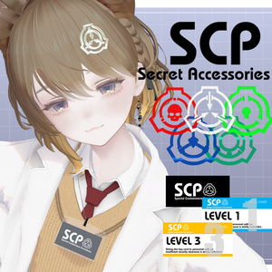 SCP機密指定アクセサリー【ヘアピン＆アクセスカード】
