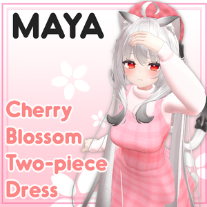 Maya Cherry blossom two-piece dress