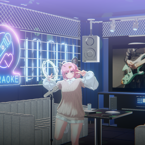  [Warudo PRO/NiloToon Environment] Karaoke Room Background