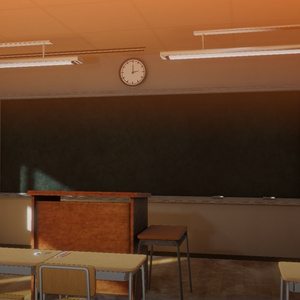 [Warudo Standard Environment] Classroom Background 缩略图 4