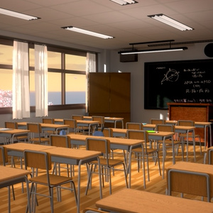 [Warudo Standard Environment] Classroom Background
