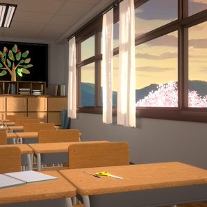 [Warudo Standard Environment] Classroom Background 缩略图 6