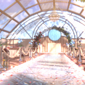 [Warudo PRO/URP Environment] Wedding hall (Day)