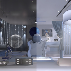 [Warudo Standard/BRP- Environment] Loft Studio (Day + Night)