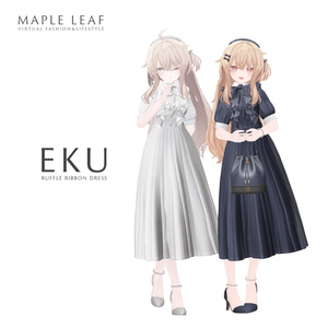 【38アバター対応】Ruffle Ribbon Dress 缩略图 10