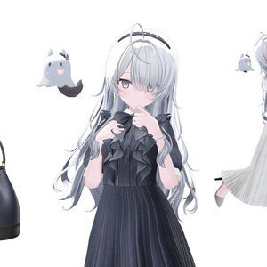 【38アバター対応】Ruffle Ribbon Dress 缩略图 12