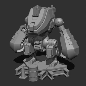 ［STLデータ］1/72 オリジナルロボット「ベーしっく」