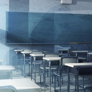 学校の教室(廊下付)【3Dモデル】