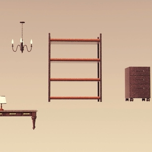 【3Dモデル素材】シンプル家具セット 缩略图 3