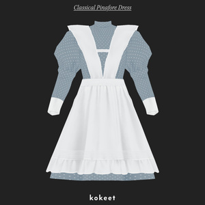 クラシカルピナフォアドレス #VRoid #kokeetoutfit