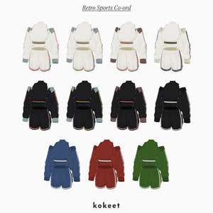 レトロスポーツコーデ #VRoid #VRFFコネクト #kokeetoutfit