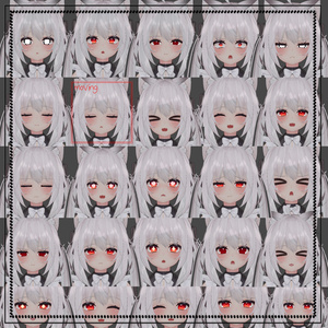 「舞夜」 表情セット Facial expression set
