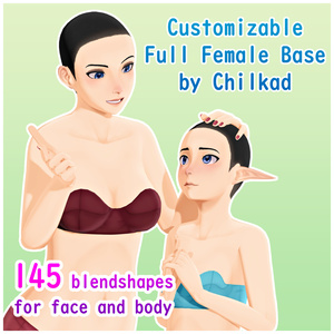 Customizable Full Female Base 【PMX】