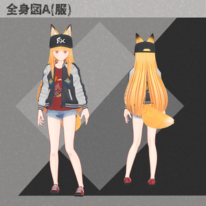 名無し狐のヨウコさん【オリジナル3Dモデル】 缩略图 2
