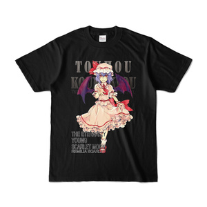 東方projectTシャツ黒（レミリア02）