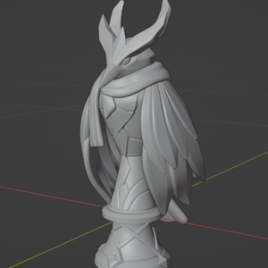 Genshin Night Raven Statue (3d printable stl)