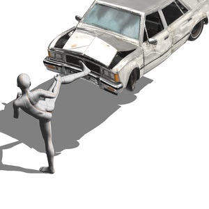 【可動】前後が潰れる車