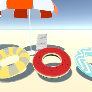 夏の海辺グッズ_26点+おまけ（UnityPackage） 缩略图 29