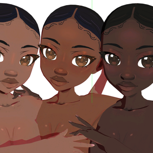 [Vroid] Skin pack (Includes .VRM & .PMX bases)