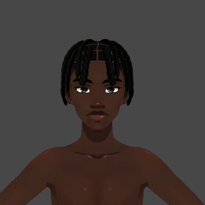 Fade with twists (.vroid file hair preset)
