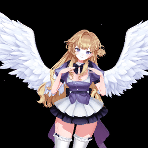 【3Dmodel】 Fluffy Wings 【WARUDO Prop, Asset】
