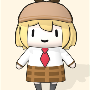 Smol Ame - Amelia Watson, HoloMyth 3D Model VRCHAT Girl vtuber 3D Character