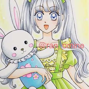 うさぬいぐるみといっしょ