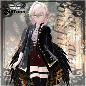 3D衣装『Black Angel Outfit』【VRChat想定】
